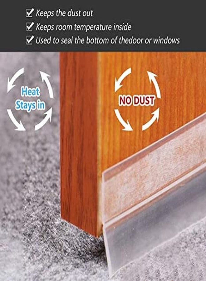 REPLEX Silicone Seal Strip for Door, Door Tape for Seal Strips Gap Sealer, Adhesive Sealing Sticker for Window Gaps, Door Seal Windproof Weather Stripping Door Draft Stopper for Home - 3 M (White) - Image 4